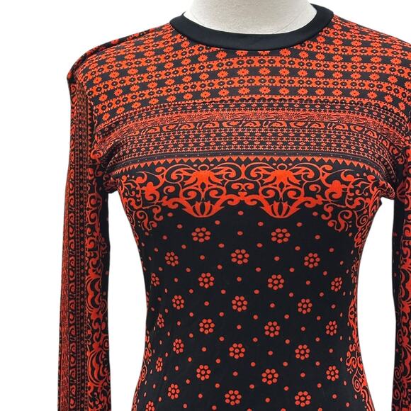 Custo Barcelona Long Sleeve Patterned Dress - Picture 3 of 8